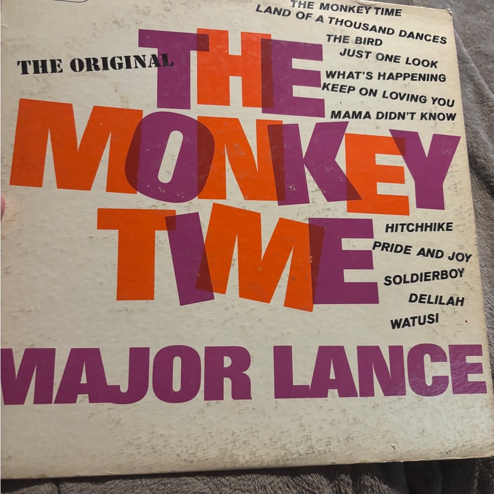 The Original Monkey Time Major Lance Vinyl Record 1963